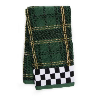 Monogrammed Autumn Plaid Hand Towels