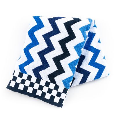 MacKenzie-Childs Black & White Zig Zag Dish Towels - Set of 3