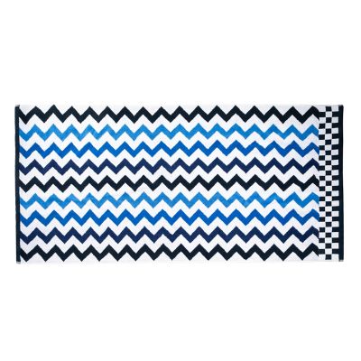 MacKenzie-Childs  Blue & White Zig Zag Dish Towels, Set of 3
