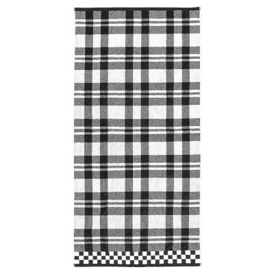 Black and white discount buffalo plaid bath towels