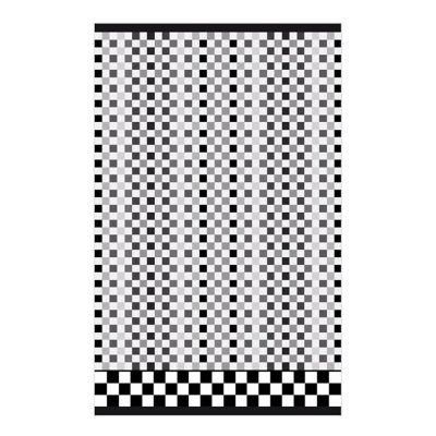 Micro Check Black & White Hand Towel mackenzie-childs Panama 0