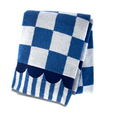 MacKenzie-Childs  Blue & White Zig Zag Dish Towels, Set of 3