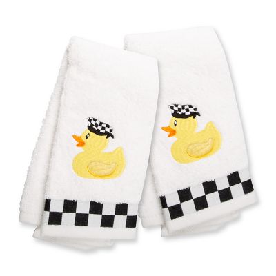 MacKenzieChilds Rubber Ducky Fingertip Towels Set of 2