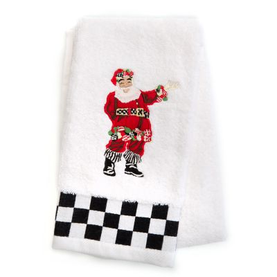 MacKenzieChilds Jolly Santa Hand Towel