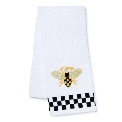 Queen Bee Check Hand Towel mackenzie-childs Panama 0