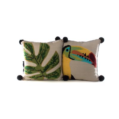 MacKenzieChilds Zanzibar Leaf Outdoor Accent Pillow