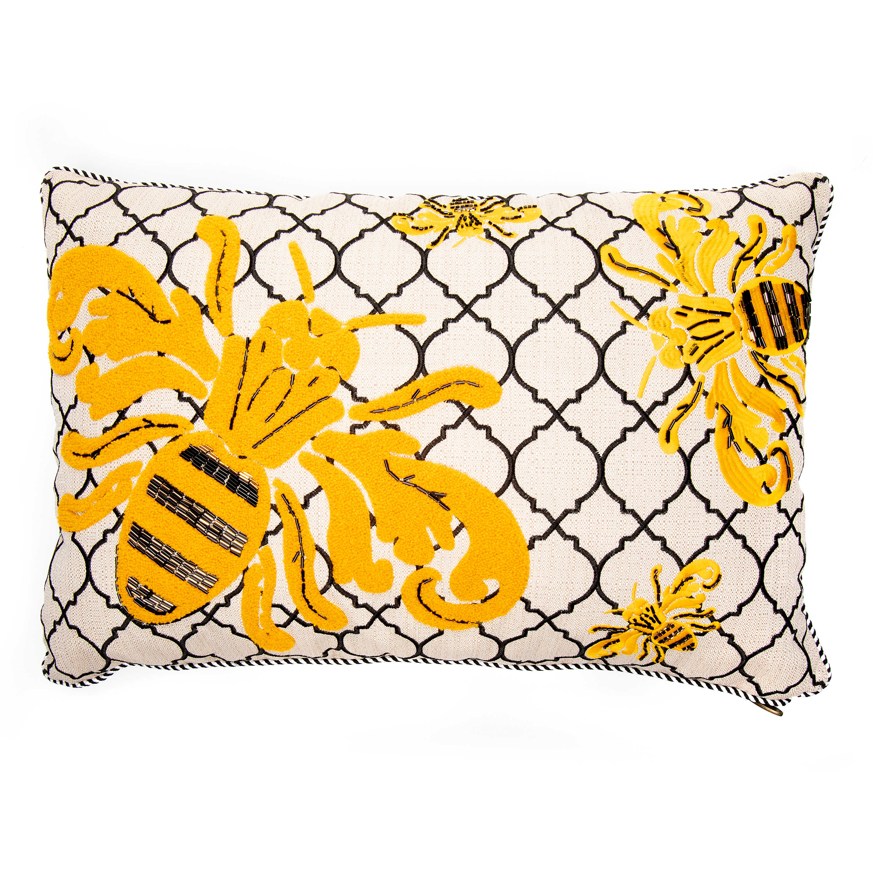 Queen Bee Outdoor Lumbar Pillow mackenzie-childs Panama 0