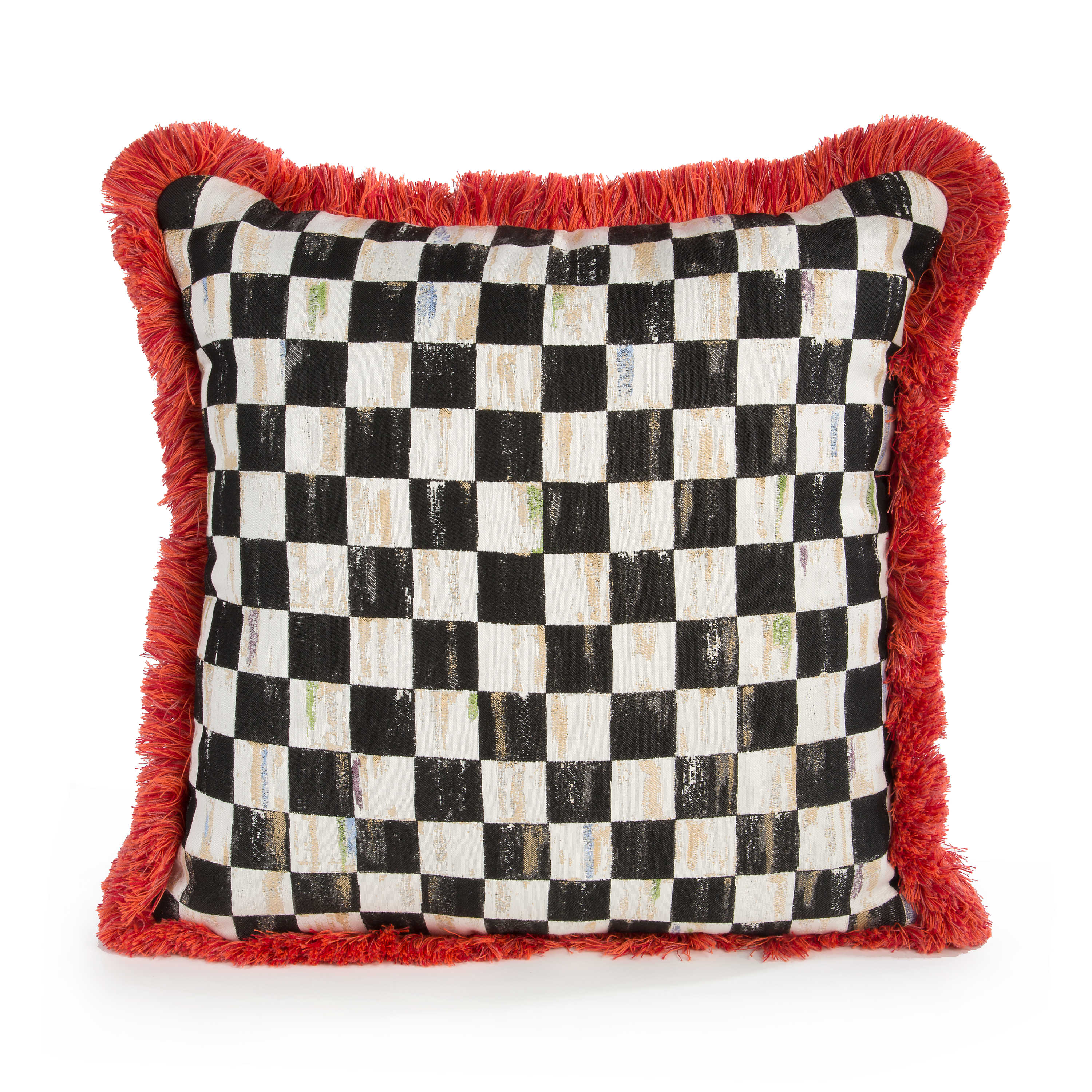 Courtly Check Spindle Outdoor Accent Pillow mackenzie-childs Panama 0
