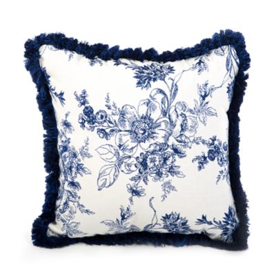 Indigo shop throw pillow