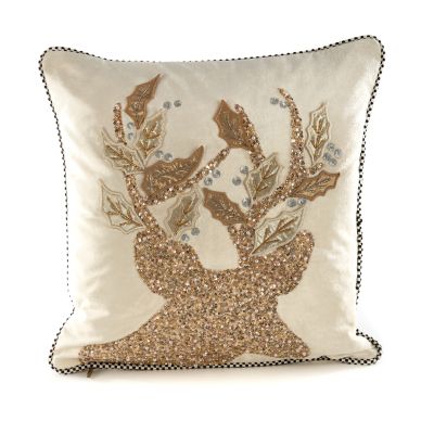 Golden Hour Stag Pillow mackenzie-childs Panama 0