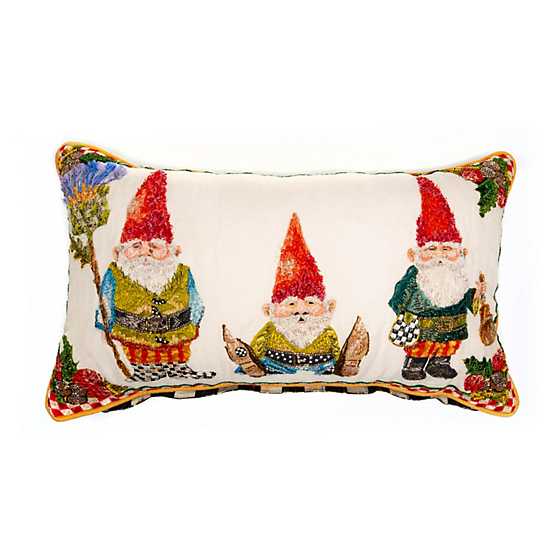 Woodland Gnomes Lumbar Pillow