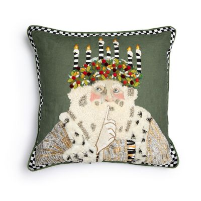 Farmhouse Santa Lucia Throw Pillow mackenzie-childs Panama 0