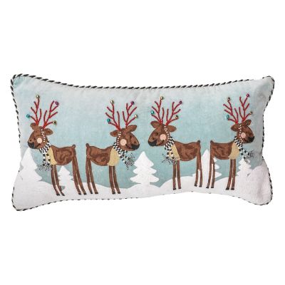 Reindeer Lumbar Pillow mackenzie-childs Panama 0