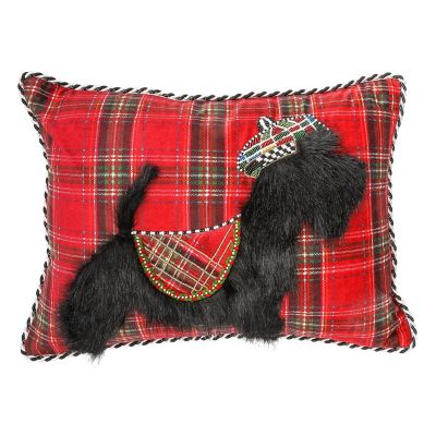 Tartan Scottie Lumbar Pillow mackenzie-childs Panama 0