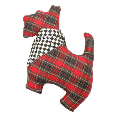 Scottie Shaped Throw Pillow mackenzie-childs Panama 0