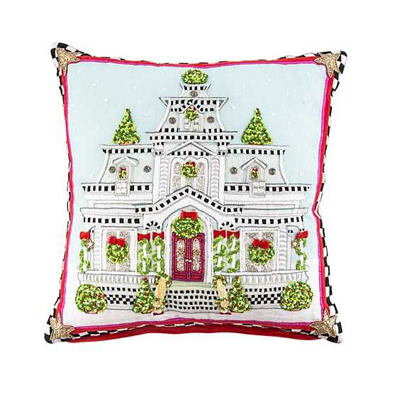 Patience Brewster Christmas House Pillow image two