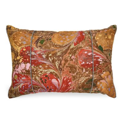 Marbleized Lumbar Pillow mackenzie-childs Panama 0