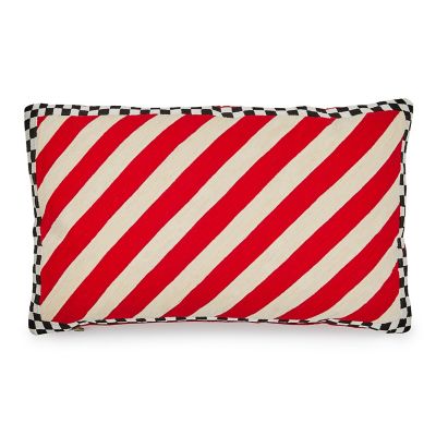 Candy Stripe & Checks Lumbar Pillow mackenzie-childs Panama 0