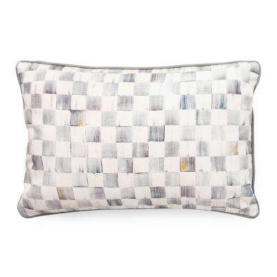 Sterling Check Lumbar Pillow mackenzie-childs Panama 0