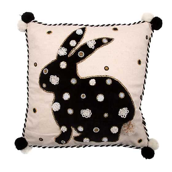 Pompom Bunny Pillow image two