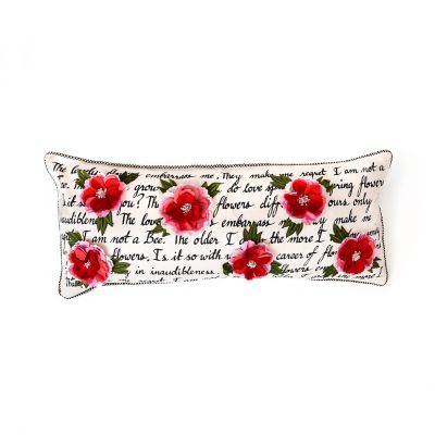 Flower Show Poetry Pillow mackenzie-childs Panama 0