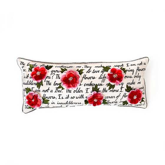 Flower Show Poetry Pillow image one