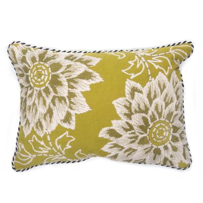 Dahlia Lumbar Pillow - Chartreuse