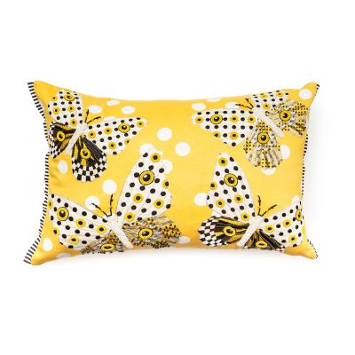 Spot On Butterfly Lumbar Pillow mackenzie-childs Panama 0