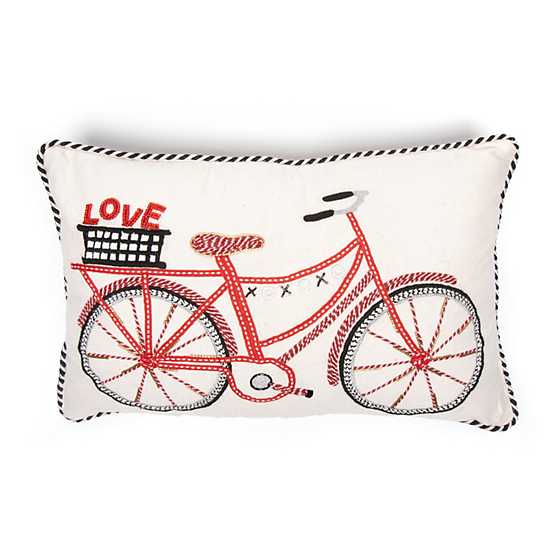 Love Bike Lumbar Pillow image one