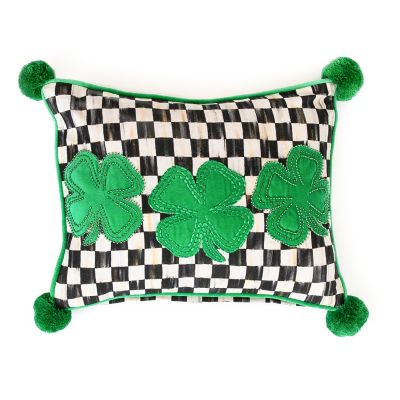 Lucky Clover Lumbar Pillow mackenzie-childs Panama 0