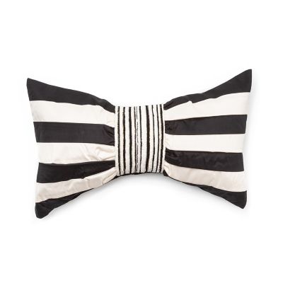 Marquee Bow Throw Pillow mackenzie-childs Panama 0