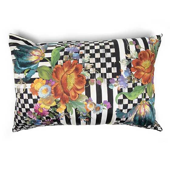Courtly Flower Market Lumbar Pillow