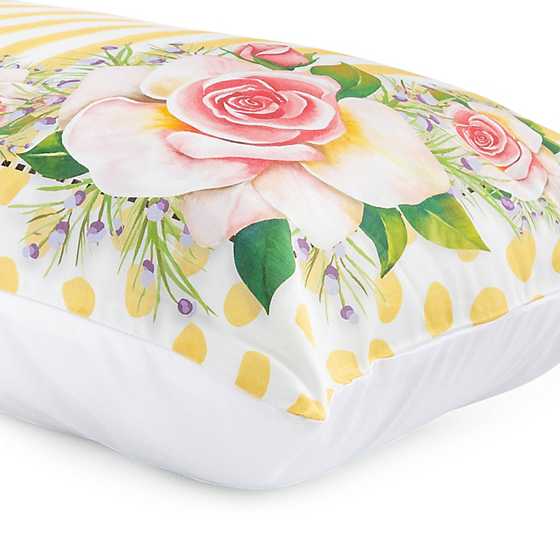 Wildflowers Lumbar Pillow - Yellow image three