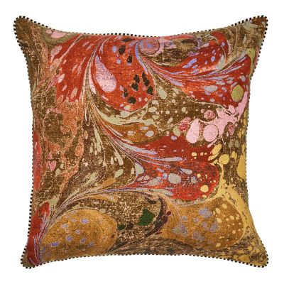 Marbleized Throw Pillow mackenzie-childs Panama 0