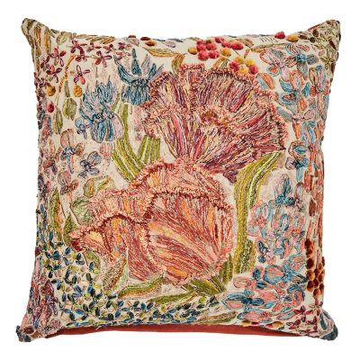 Flower Field Throw Pillow mackenzie-childs Panama 0