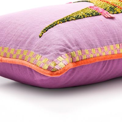 Pink Grey Dogflower Pillow, lumbar – Collyer's Mansion