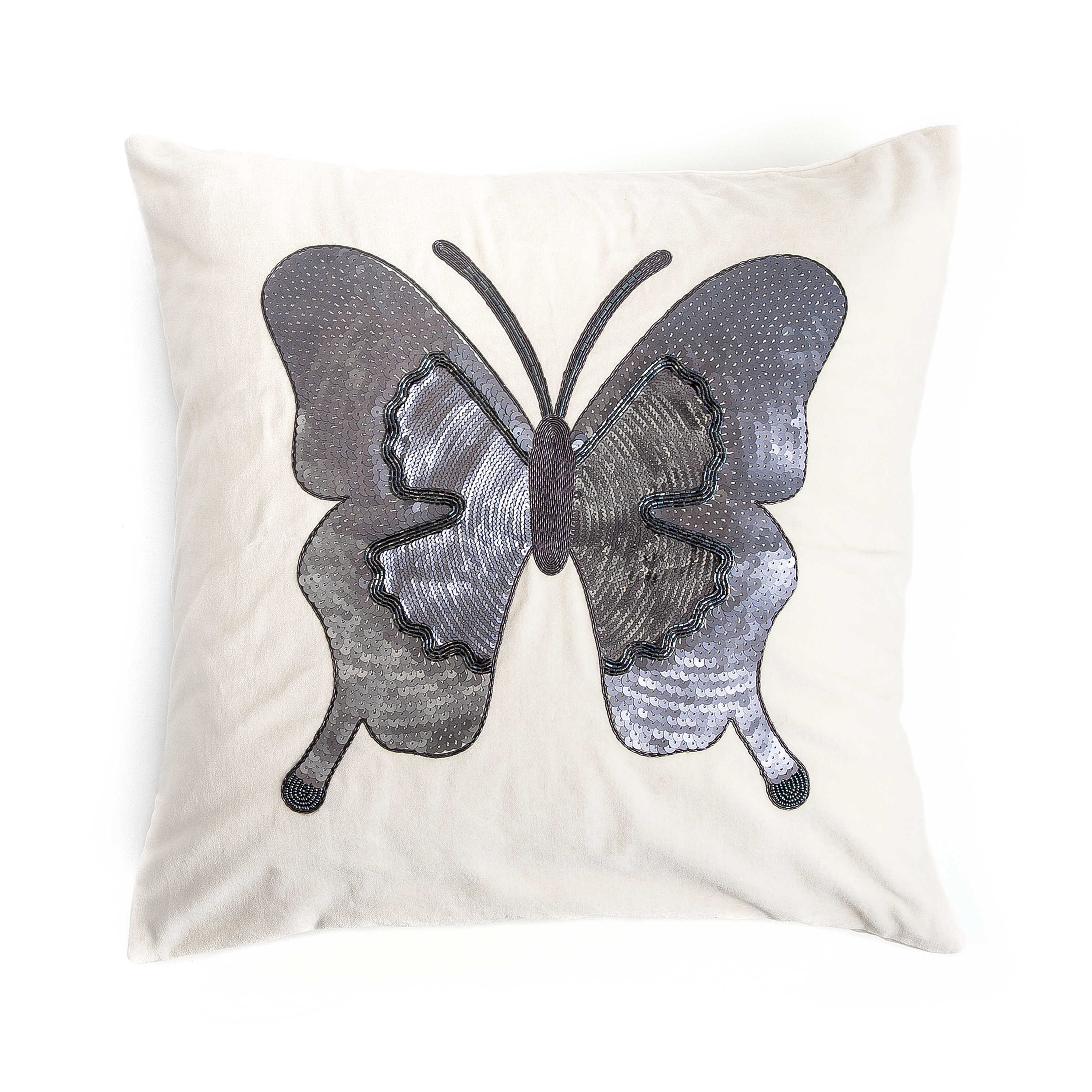 Ivory Butterfly Pillow mackenzie-childs Panama 0