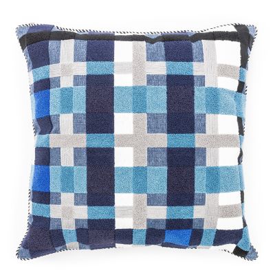 Outdoor plaid outlet pillows