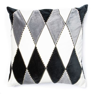 Harlequin Pillow - Black & White mackenzie-childs Panama 0