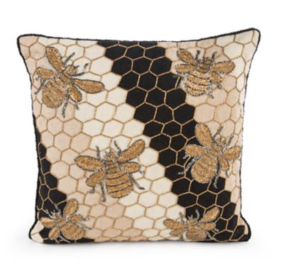 Beekeeper Throw Pillow mackenzie-childs Panama 0