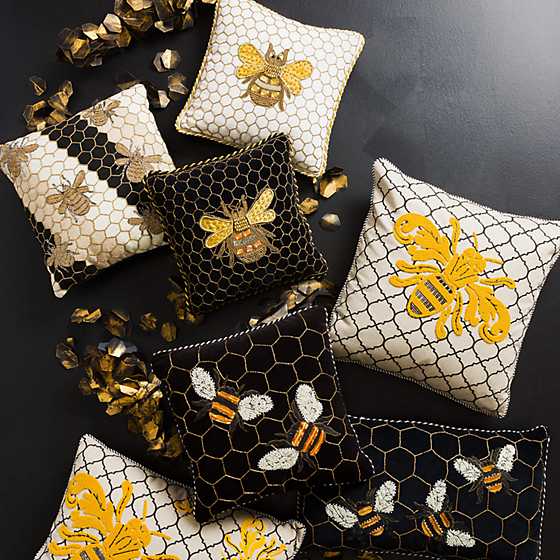 Queen Bee Pillow - Ivory image two