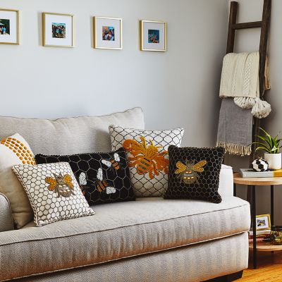 Ivory accent clearance pillows