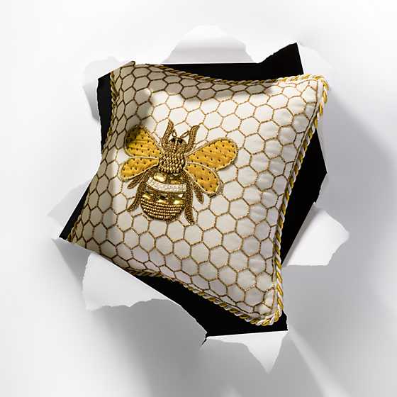 Queen Bee Pillow - Ivory image four