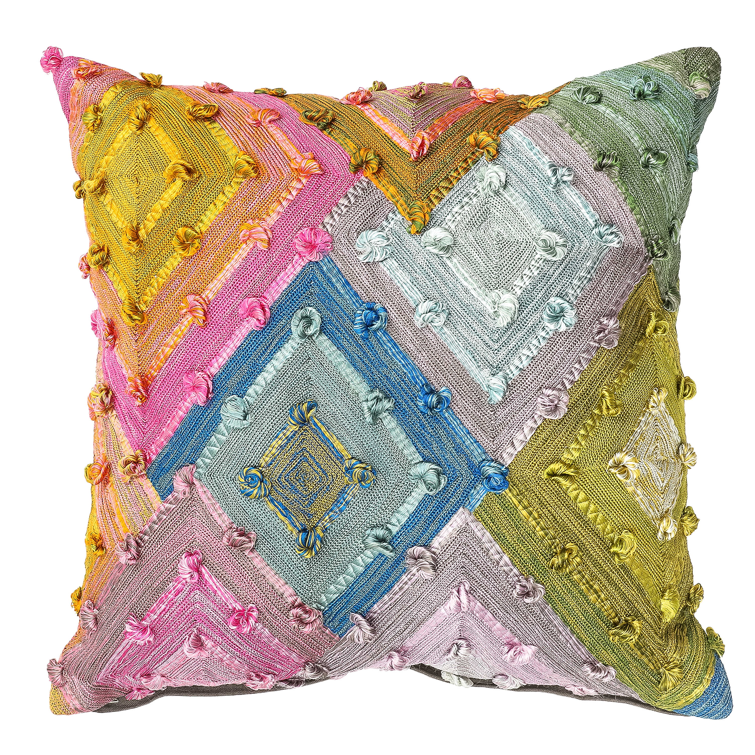 Mosaic Diamond Pillow mackenzie-childs Panama 0
