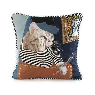 Pablo Picatsso Throw Pillow mackenzie-childs Panama 0