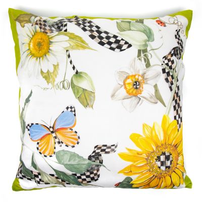 Sunflower Throw Pillow mackenzie-childs Panama 0