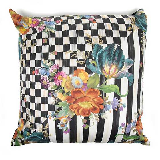 Courtly Flower Market Pillow