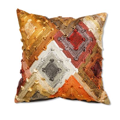 Cobblestone Diamond Throw Pillow mackenzie-childs Panama 0