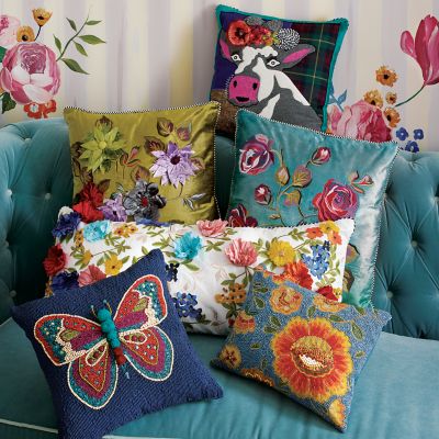 Mackenzie childs store pillows on sale