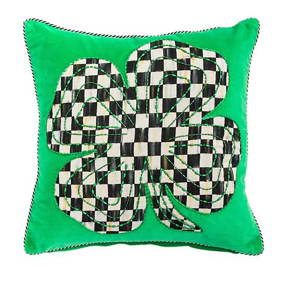 Courtly Clover Pillow image two